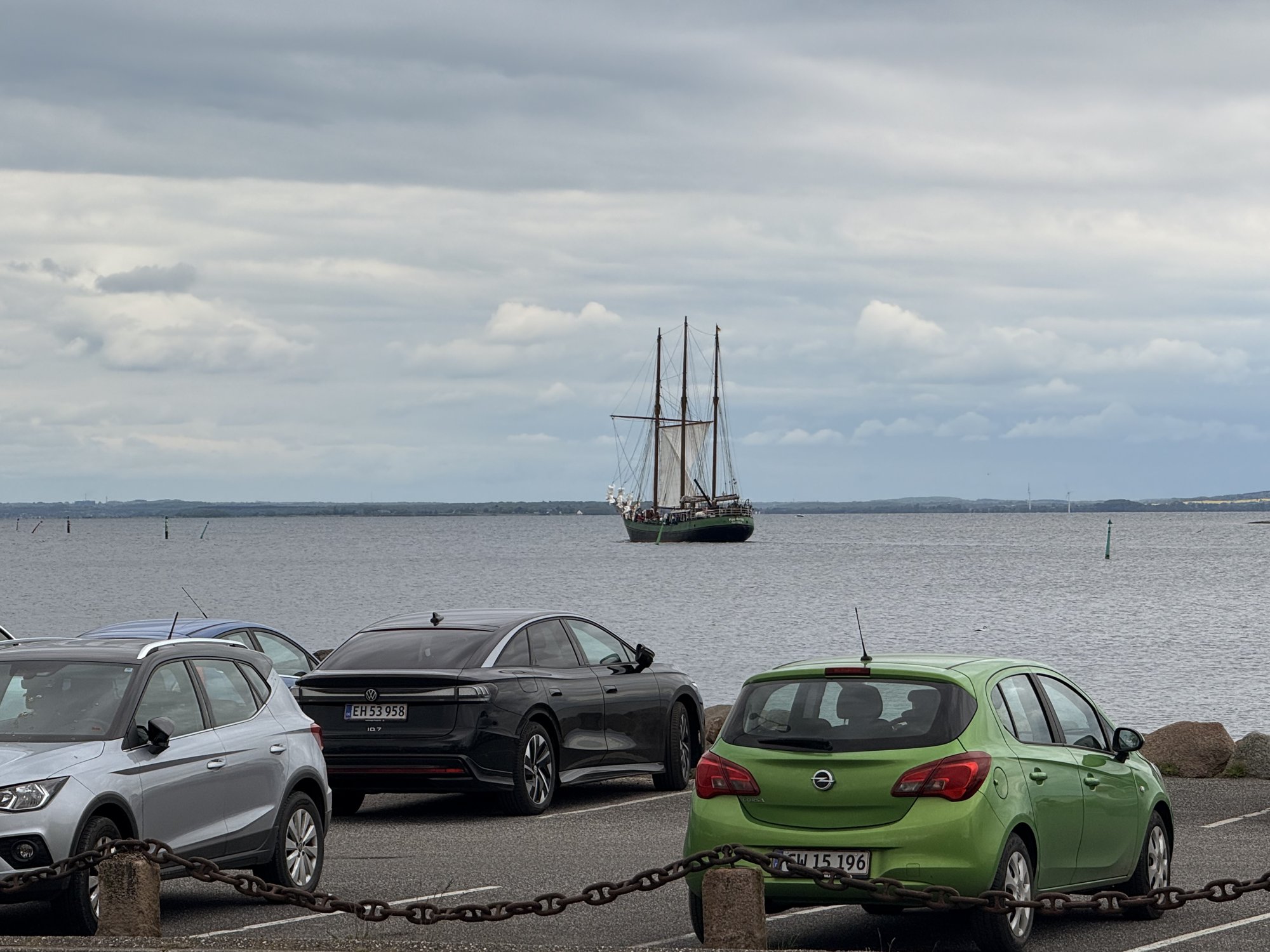 Dreimaster vor Ærøskøbing auf der Ostsee